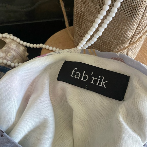 fab’rik floral chiffon maxi dress, size L - Picture 7 of 9